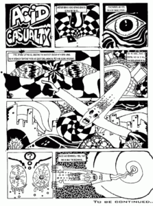Acid Casualty Cartoon, Underground Datafile, Feb 99