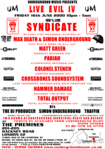 Live Evil IV, London 2000