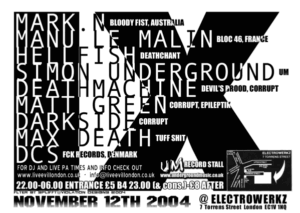 Live Evil 9 Flyer 2004